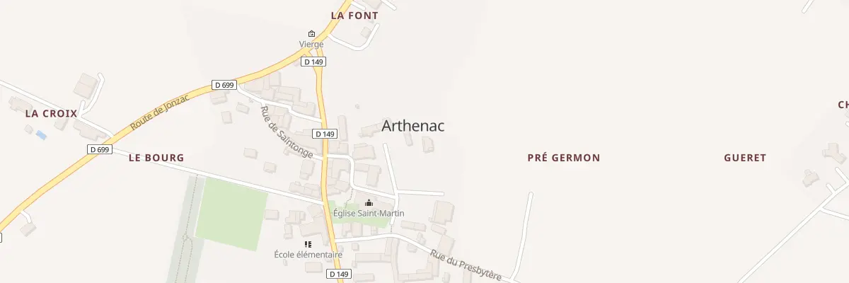 Plan du 5026A Le Bourg à Arthenac