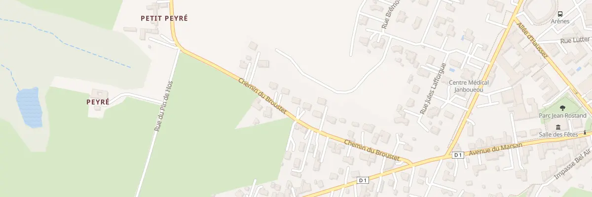Plan du 226 Che du Broustet à Villeneuve-de-Marsan