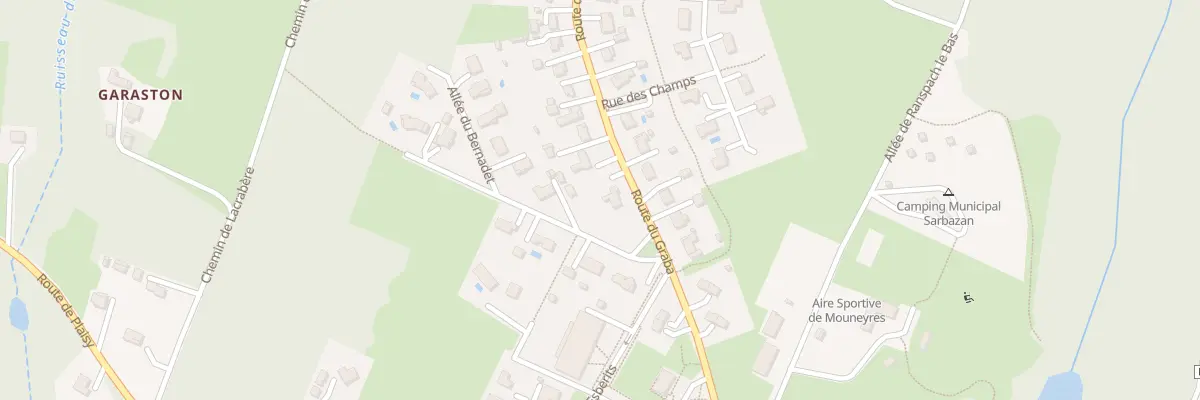 Plan du 253 Rte du Graba à Sarbazan