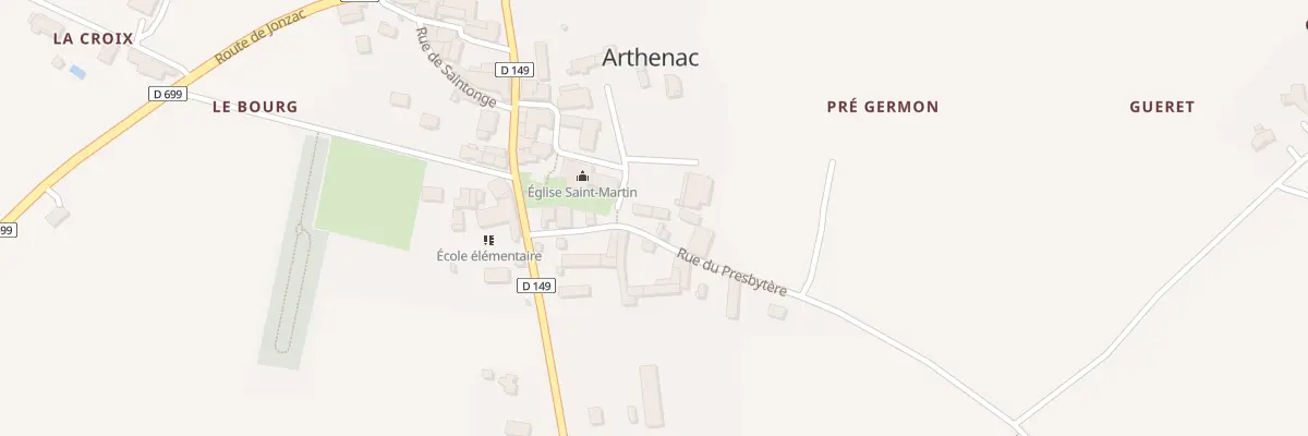Plan du 5131 Le Bourg à Arthenac