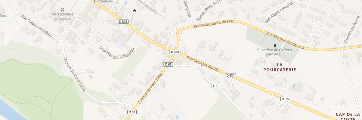 Plan du 306 Rue Georges Randé à Cazères-sur-l’Adour