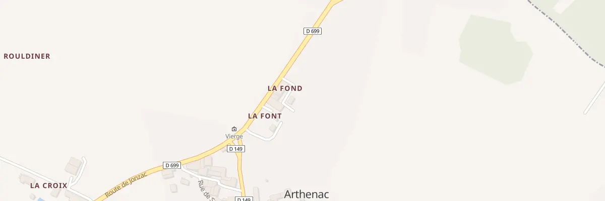 Plan du 5002 La Fond à Arthenac