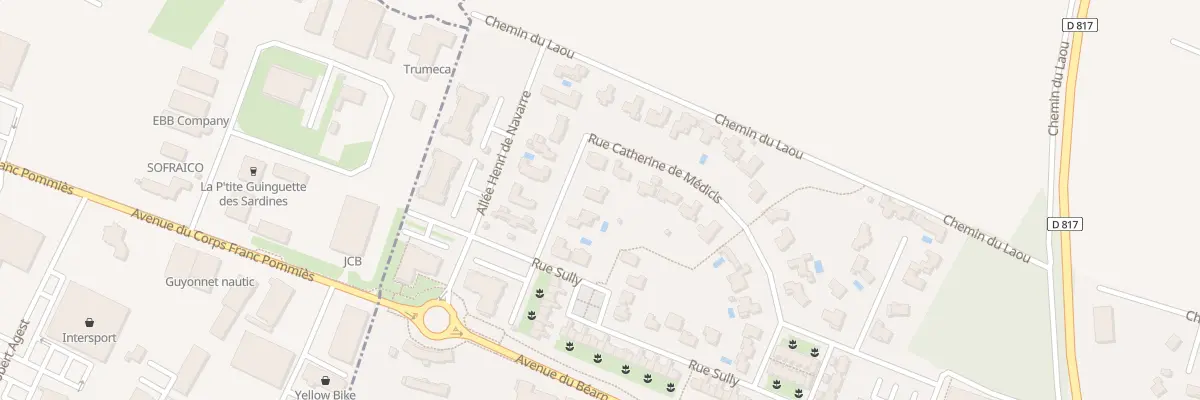 Plan du 8 Rue Catherine de Medicis à Idron