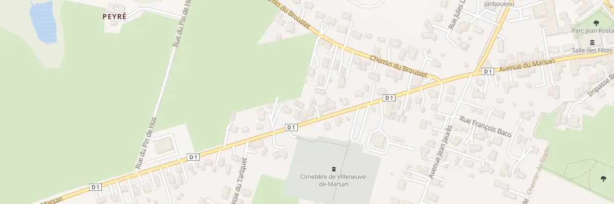 Plan du 550 Av du Marsan à Villeneuve-de-Marsan