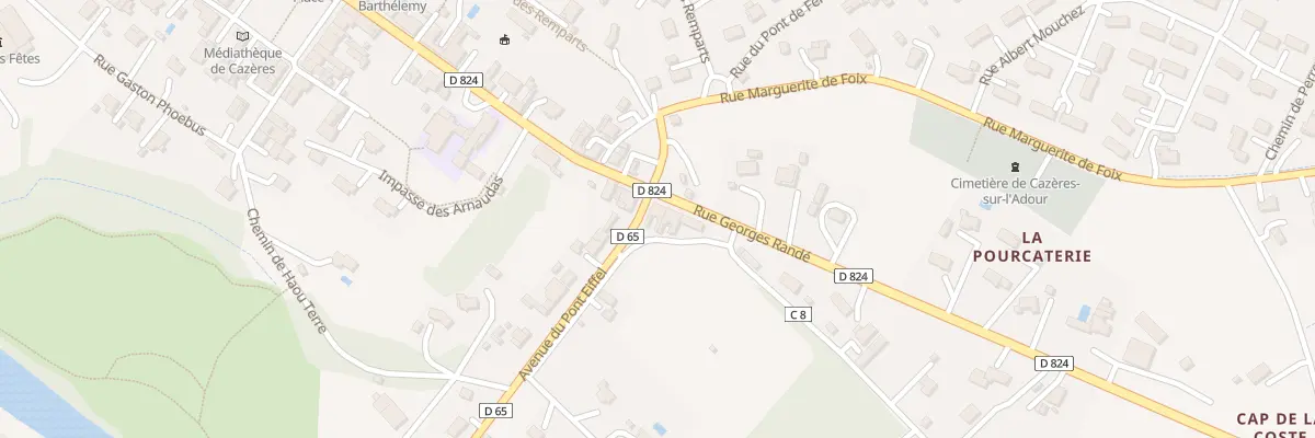 Plan du 292 Rue Georges Randé à Cazères-sur-l’Adour