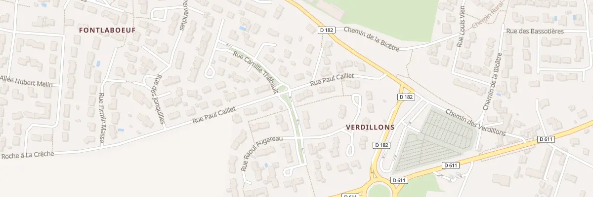 Plan du 15 Rue Paul Caillet Verdillons à La Crèche