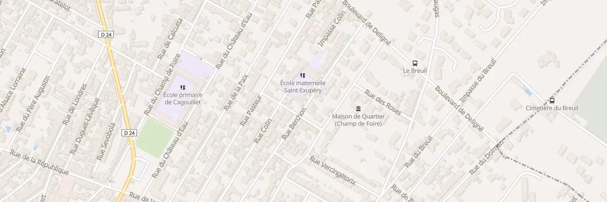 Plan du 33 Rue Berchon à Cognac