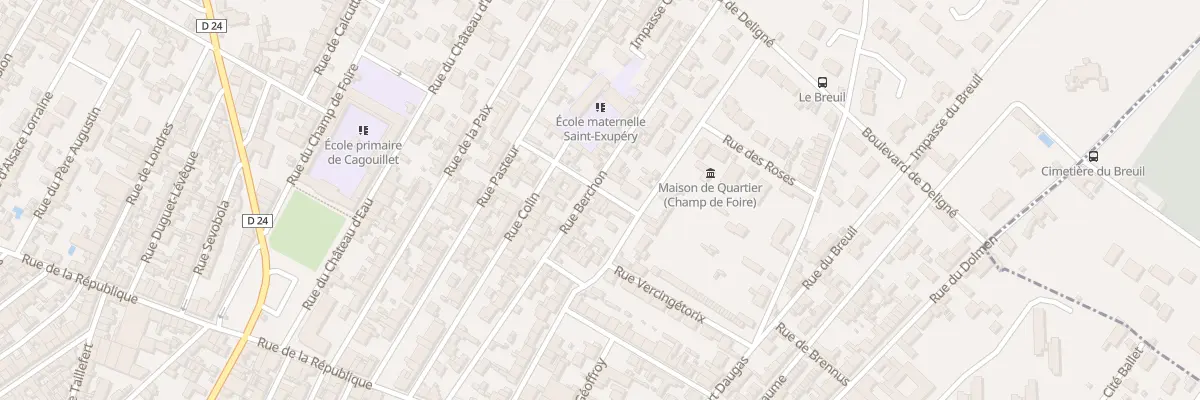 Plan du 42 Rue Berchon à Cognac