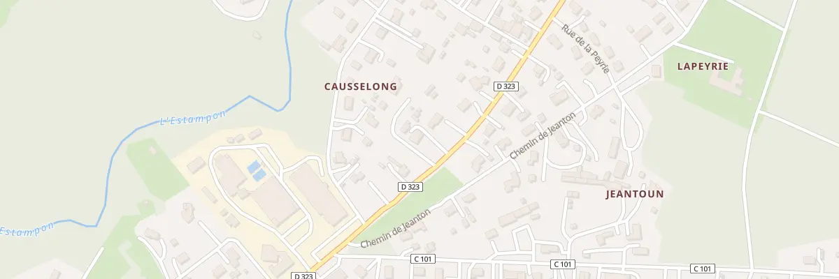 Plan du 751 Rue de la Gde Lande à Roquefort
