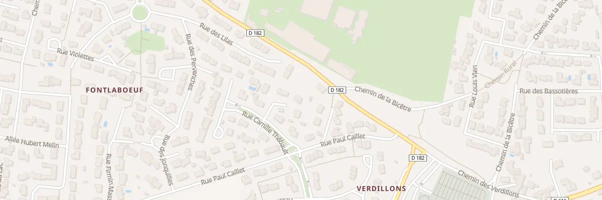 Plan du 8 Rue Camille Thebault Verdillon à La Crèche