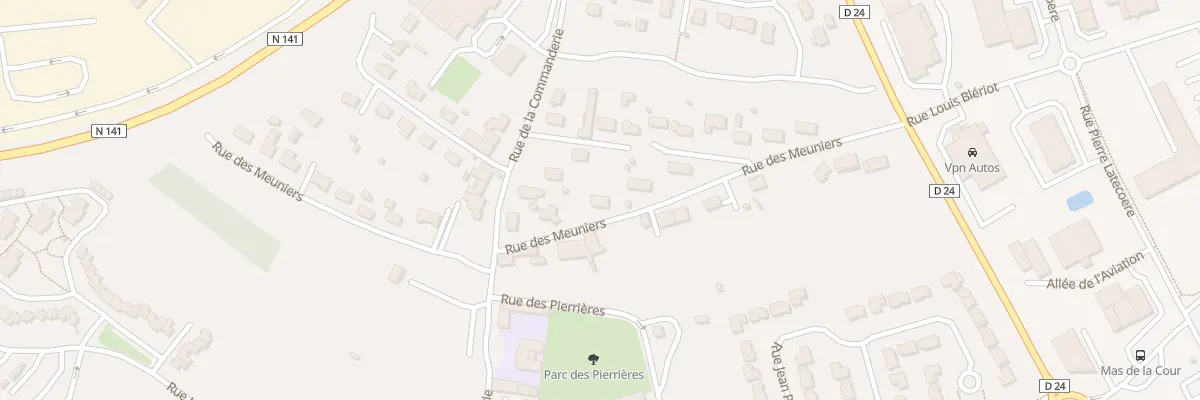 Plan du 12 Rue des Meuniers à Châteaubernard
