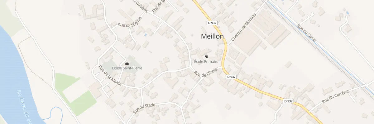 Plan du 2 Rue de la Mairie à Meillon