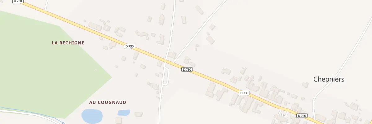 Plan du 33 D 730 Le Bourg à Chepniers