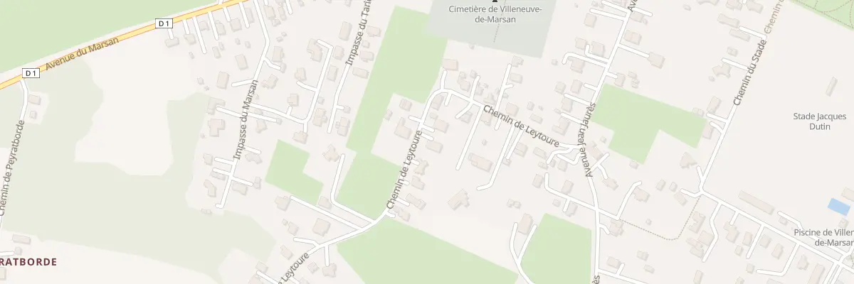 Plan du 253 Che de Leytoure à Villeneuve-de-Marsan