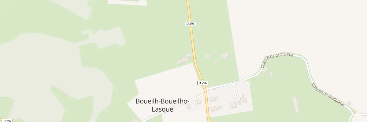 Plan du 2923 D 296 à Boueilh-Boueilho-Lasque