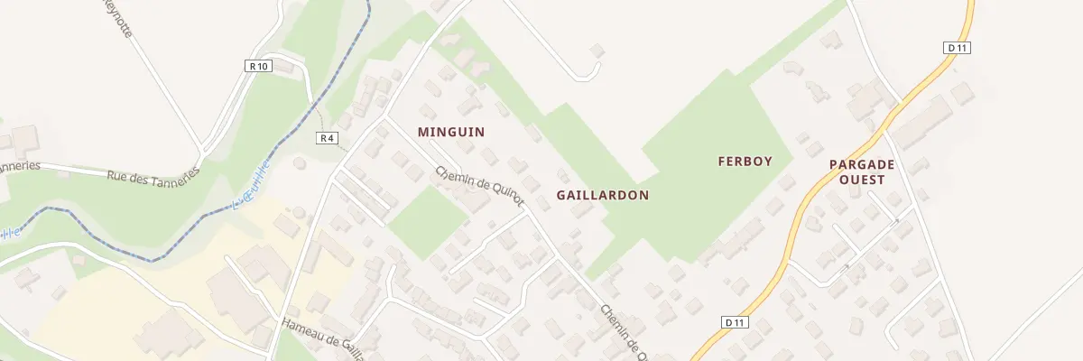 Plan du 20 Che de Quinot à Cadillac-sur-Garonne