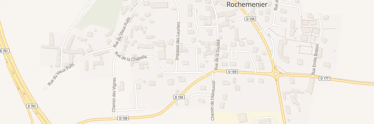Plan du 10 Rue de la Chapelle à Louresse-Rochemenier