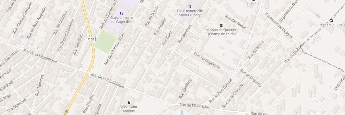 Plan du 20 Rue Berchon à Cognac