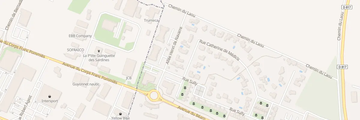 Plan du 3 Rue Catherine de Medicis à Idron