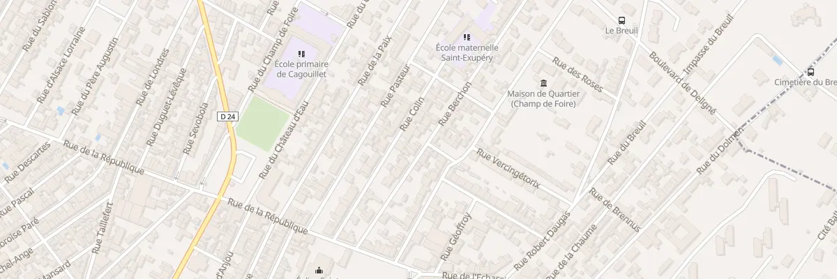 Plan du 19 Rue Berchon à Cognac