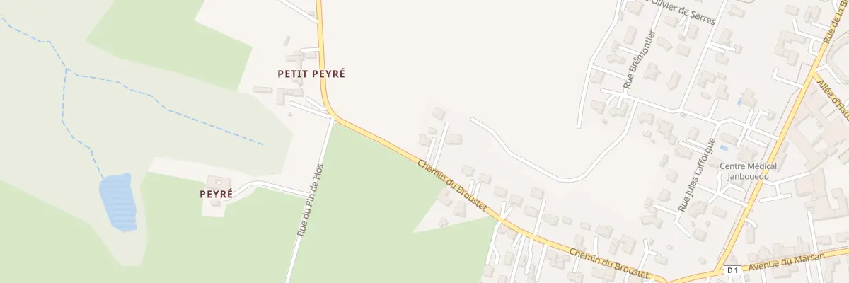 Plan du 344 Che du Broustet à Villeneuve-de-Marsan