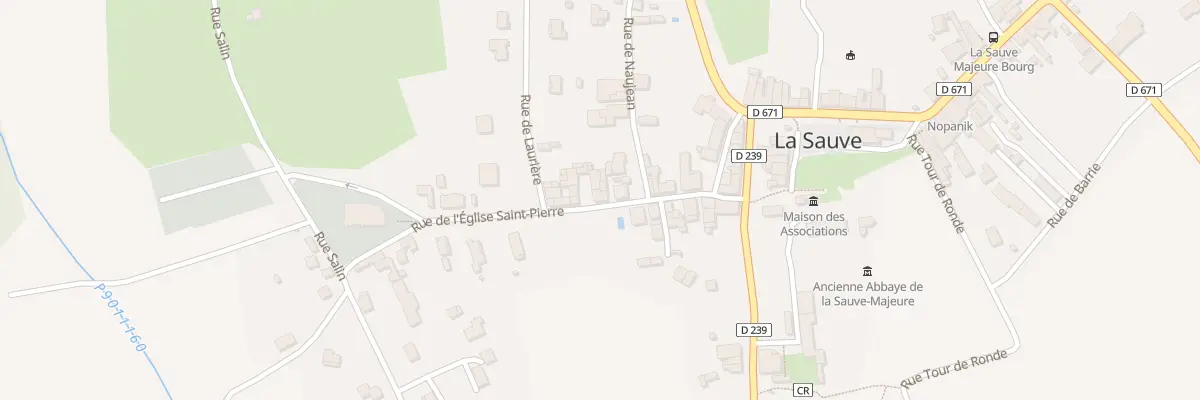 Plan du 21 Rue de l’Eglise Saint Pierre à La Sauve
