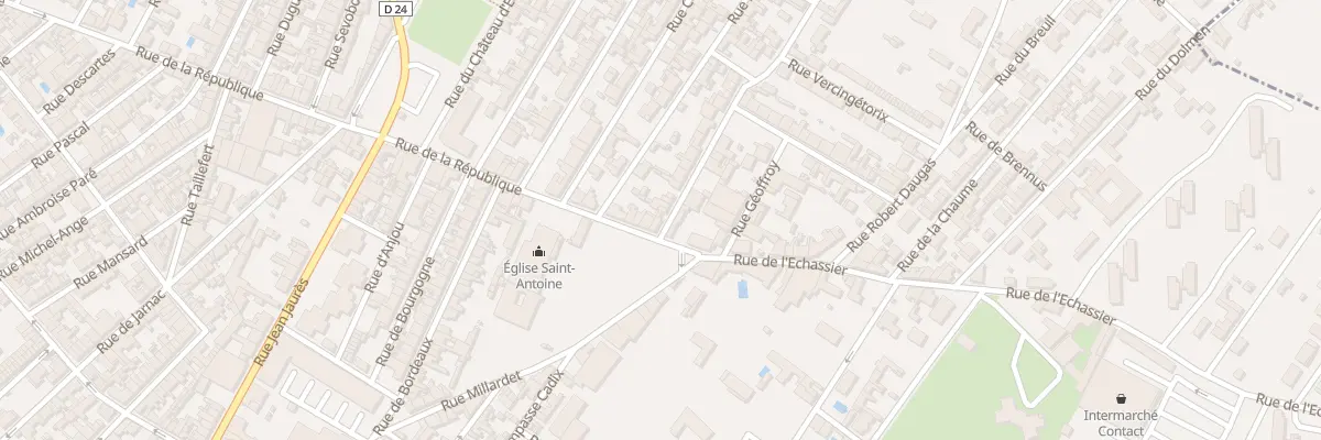 Plan du 1 Rue Sayous à Cognac