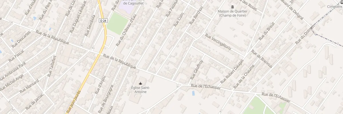 Plan du 8 Rue Berchon à Cognac