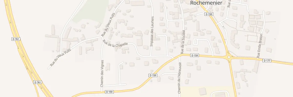 Plan du 12 Rue de la Chapelle à Louresse-Rochemenier
