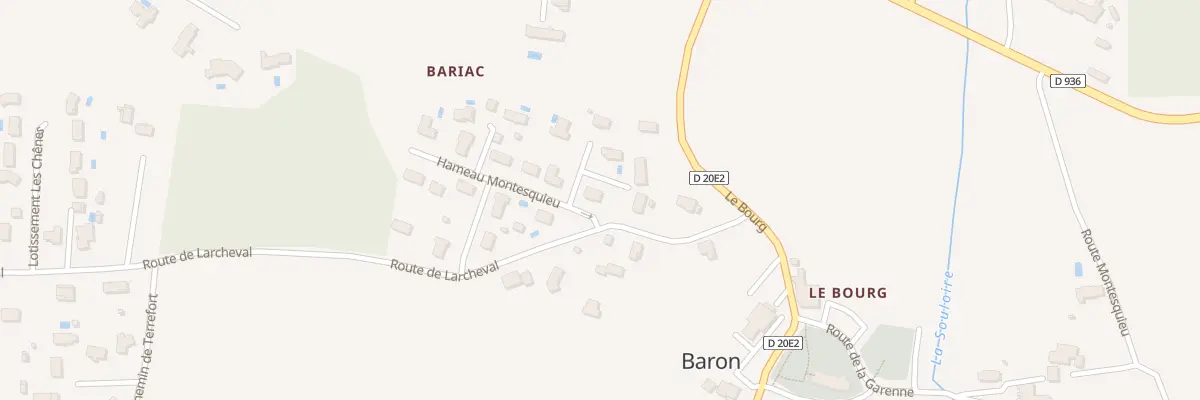 Plan du 21 Lot Le Hameau de Montesquieu à Baron
