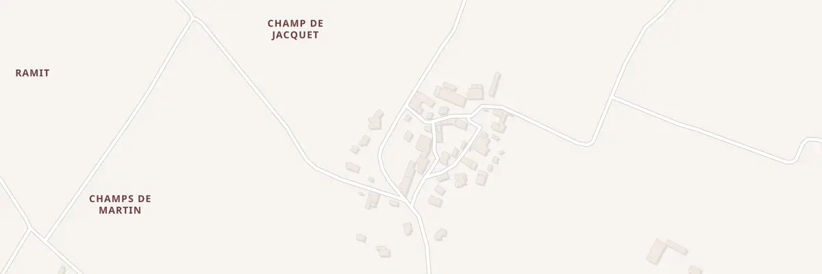Plan du 14 D 256 Champ de Jacquet à Chepniers