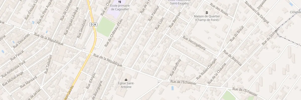 Plan du 7 Rue Berchon à Cognac