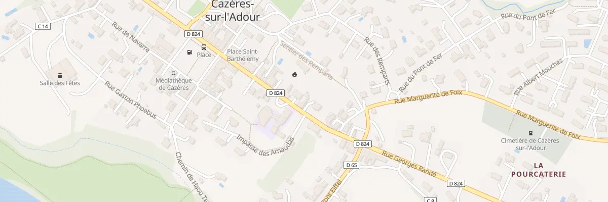 Plan du 155 Rue Georges Randé à Cazères-sur-l’Adour