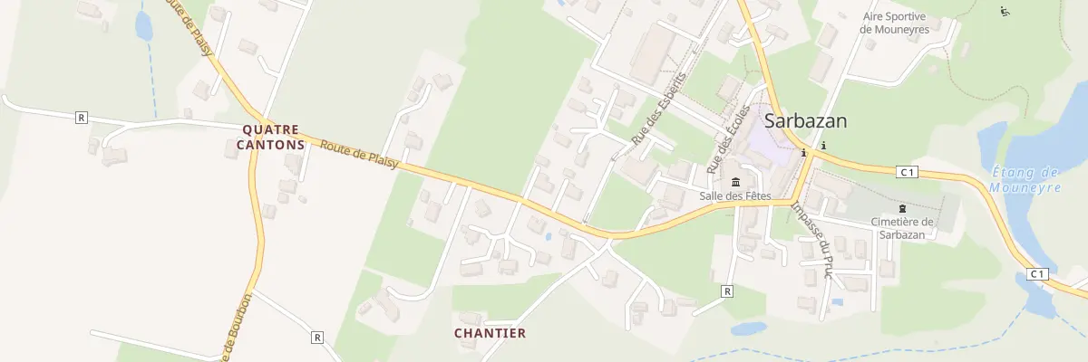 Plan du 58 Rte de Plaisy à Sarbazan