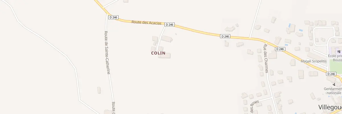 Plan du 133 Colin à Villegouge