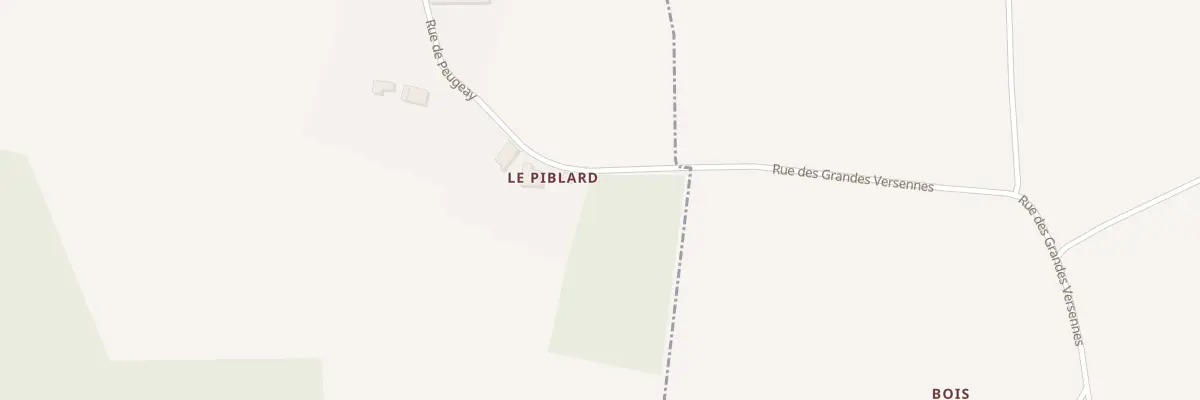 Plan du 3 Le Piblard à Sousmoulins
