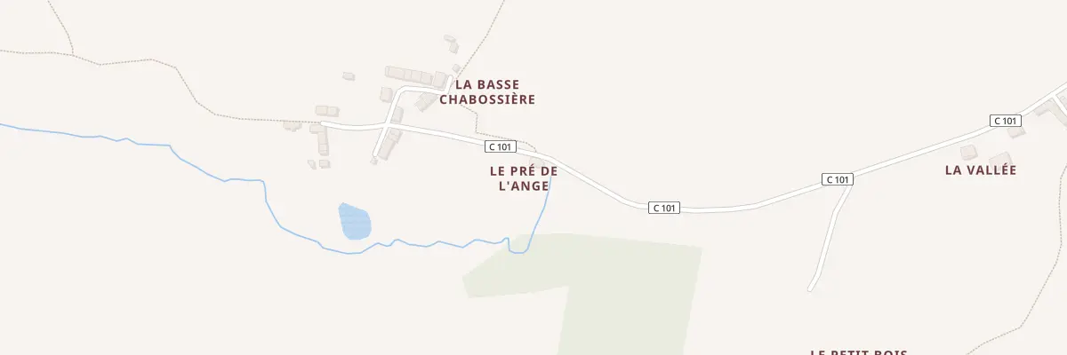 Plan du 5215C La Basse Chabossiere à Saint-Aignan-de-Couptrain