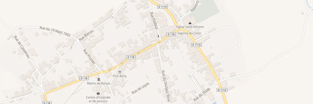 Plan du 13 Rue du Doc Roux à Barsac