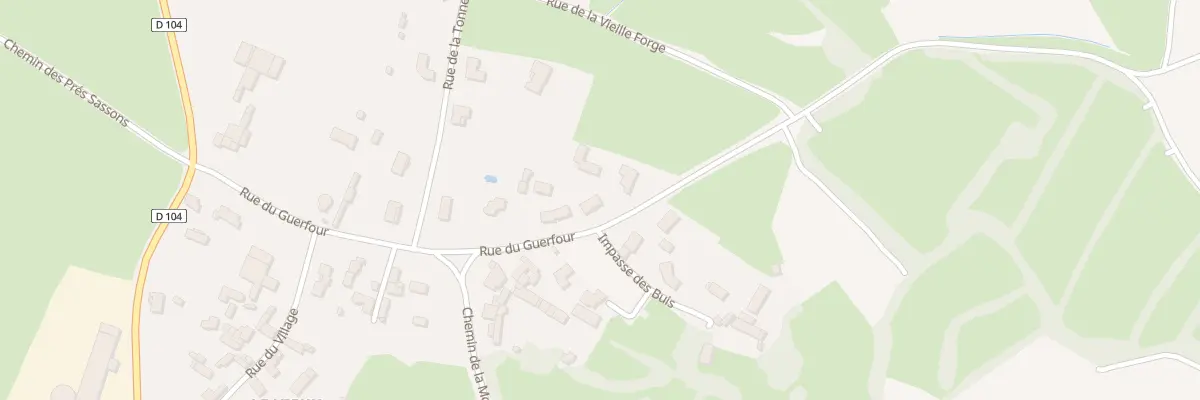 Plan du 21 Rue du Guerfour à Brûlain