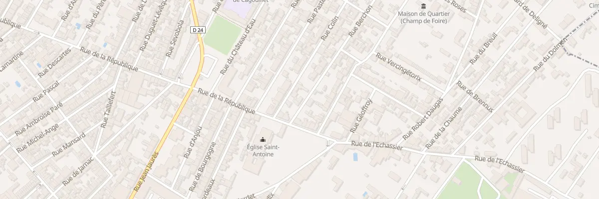 Plan du 3A Rue Berchon à Cognac
