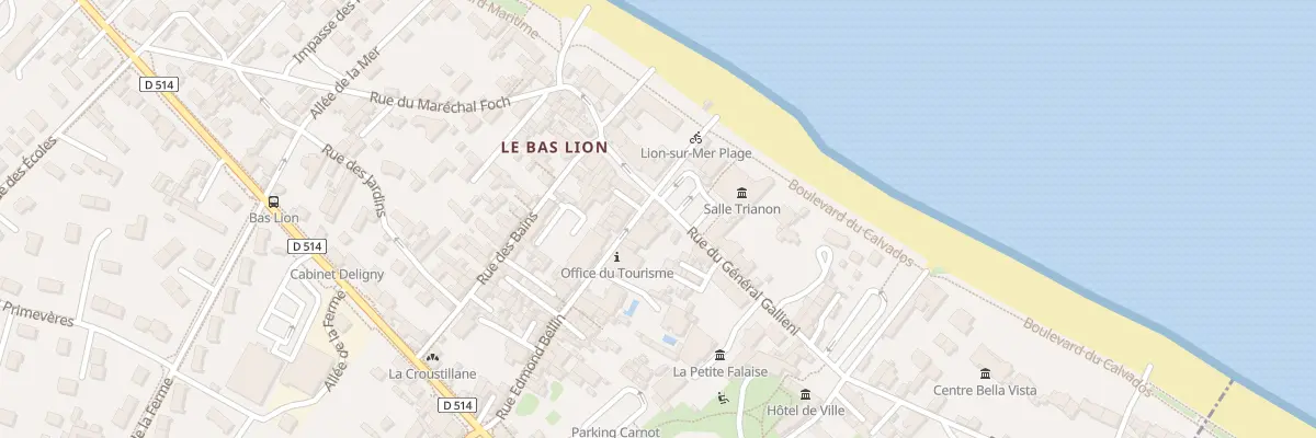 Plan du 2 Rue du Général Gallieni à Lion-sur-Mer