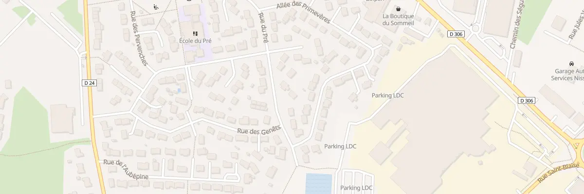 Plan du 28 Rue du Pré à Sablé-sur-Sarthe