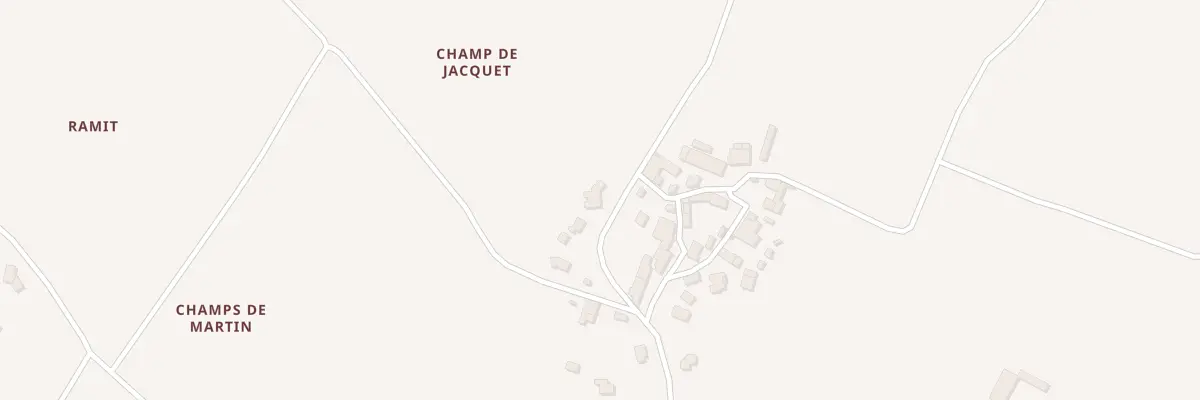 Plan du 19 D 256 Champ de Jacquet à Chepniers