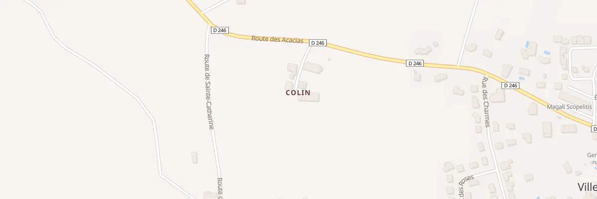 Plan du 9 Che de Colin à Villegouge