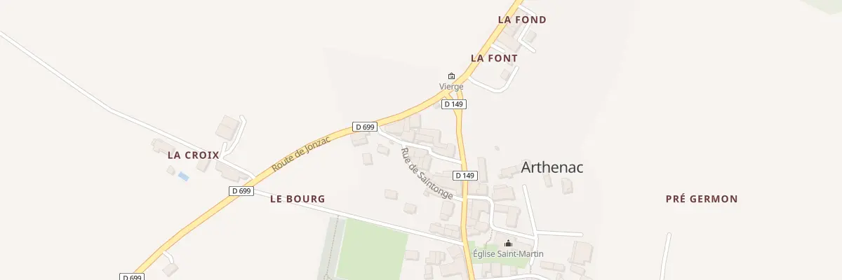 Plan du 5005 Le Bourg à Arthenac