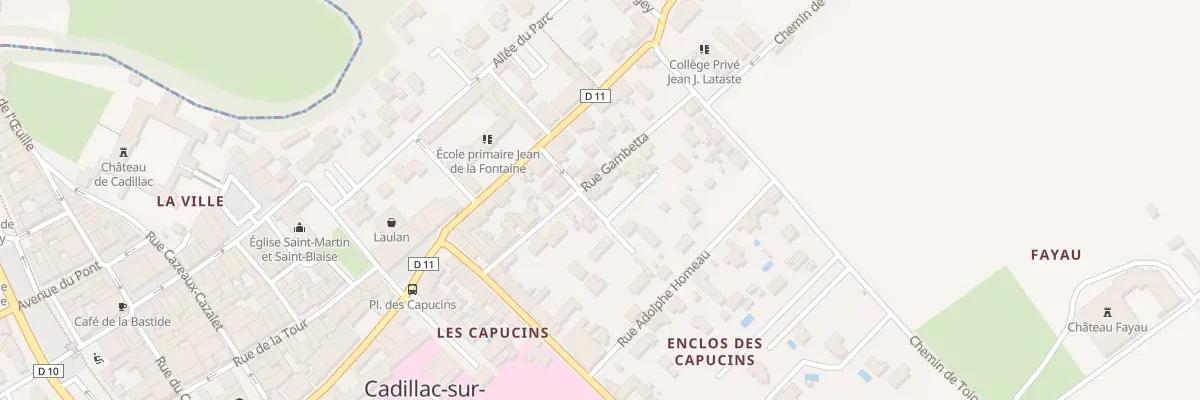 Plan du 16 Rue Gambetta à Cadillac-sur-Garonne