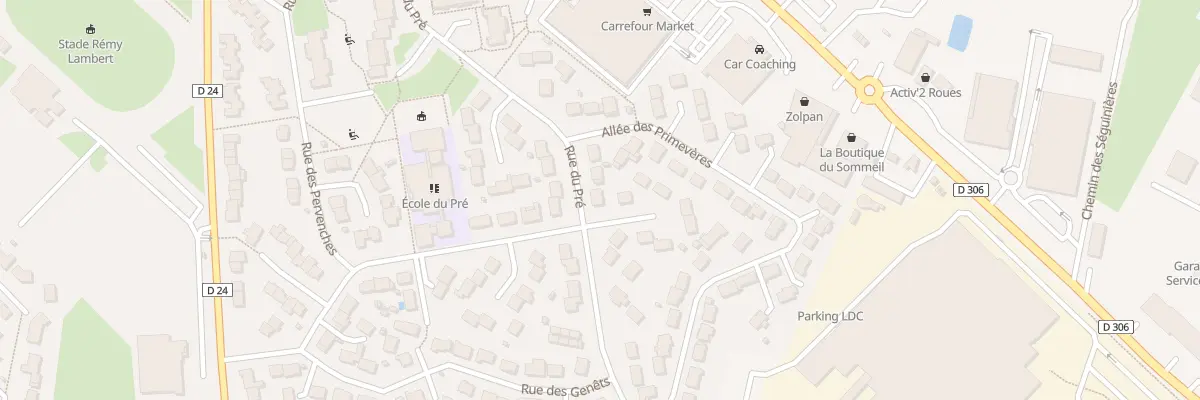 Plan du 20 Rue du Pré à Sablé-sur-Sarthe