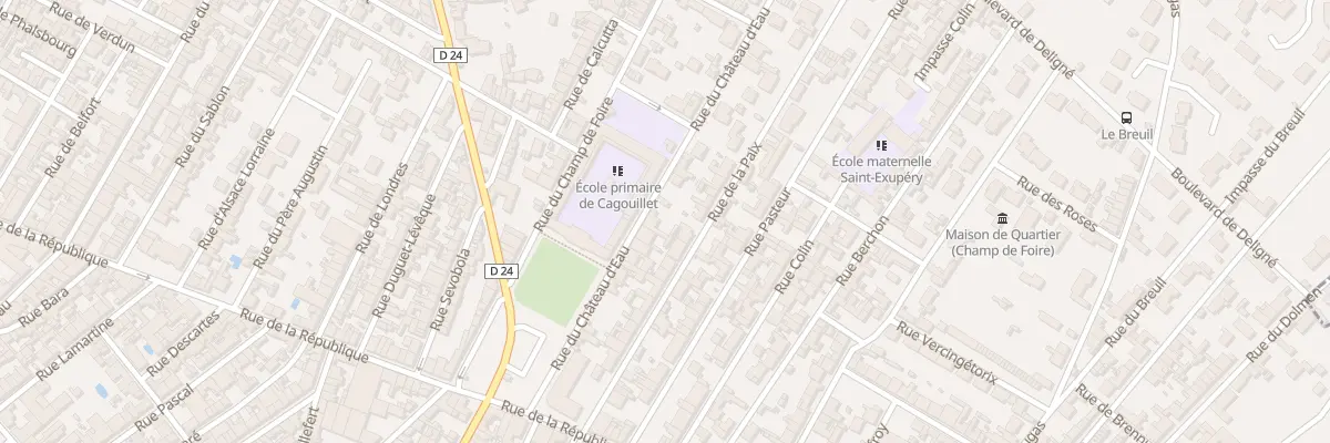 Plan du 22 Rue du Château d’Eau à Cognac