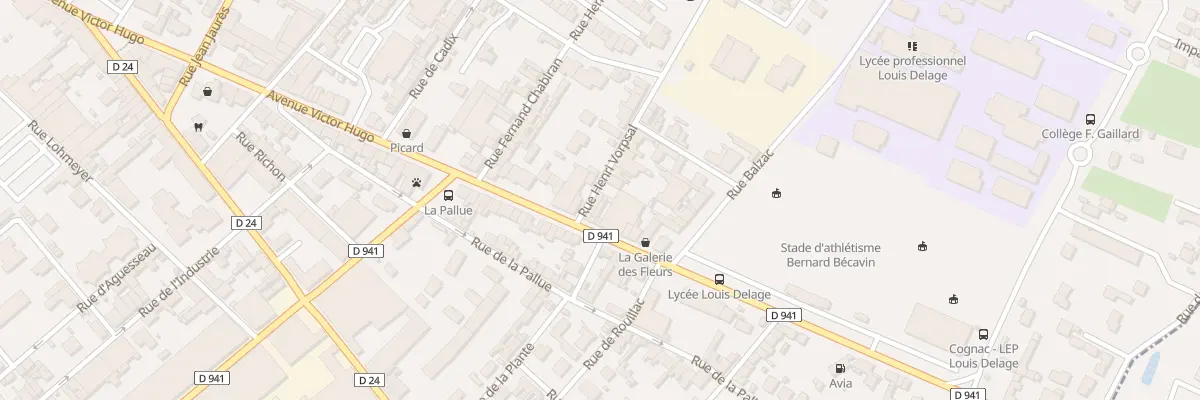 Plan du 10 Rue Henri Vorpsal à Cognac