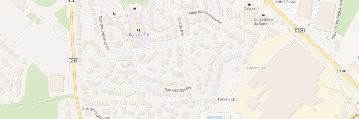Plan du 25 Rue du Pré à Sablé-sur-Sarthe